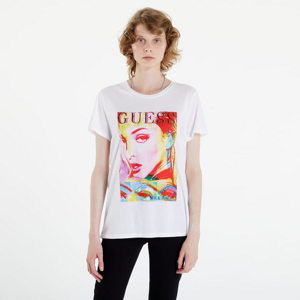 Dámske tričko GUESS Front Print T-shirt cwhite