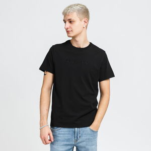 Tričko s krátkym rukávom GUESS M Embroidered Logo Tee čierne