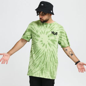 Tričko s krátkym rukávom HUF Haze Brush Tie Dye Tee zelené / tmavozelené