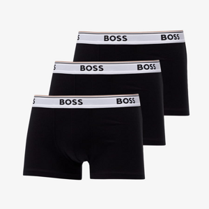 Hugo Boss 3-Pack of Stretch-Cotton Trunks With Logo Waistbands black/ relaxed