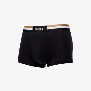 Hugo Boss Cotton-Blend Trunks With Signature-Stripe Waistband black stone washed no length