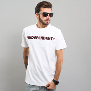 Tričko s krátkym rukávom INDEPENDENT Bar Cross Tee biele