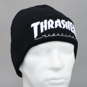 Zimná čiapka Thrasher Embroidered Logo Beanie čierny