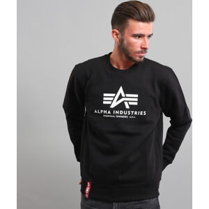 Mikina Alpha Industries Basic Sweater čierna