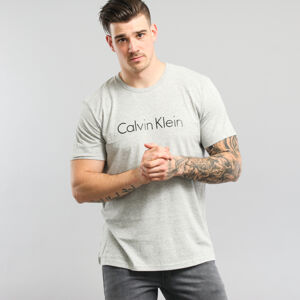 Tričko s krátkym rukávom Calvin Klein Crew Neck melange šedé