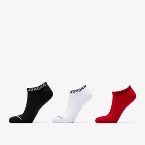 Ponožky Jordan Everyday Max NS 3Pack červené / biele / čierne