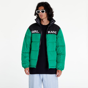Pánska zimná bunda Karl Kani Retro Block Reversible Puffer Jacket Bright White/ JOLLY GREE