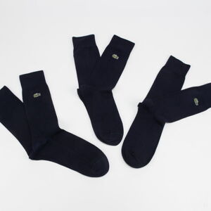 Ponožky LACOSTE Cotton Blend Sock 3-Pack conavy
