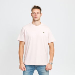 Tričko s krátkym rukávom LACOSTE Live Cotton T-shirt ružový