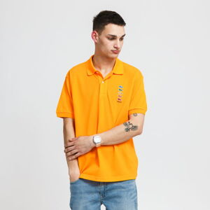 Polo tričko LACOSTE Men’s Lacoste x Polaroid Coloured Crocodiles Classic Fit Polo Shirt oranžové
