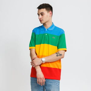 Polo tričko LACOSTE Polaroid Colour Striped Classic Fit Polo Shirt multicolor