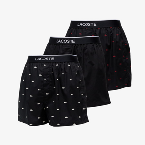 LACOSTE Underwear boxer Black/ White-Turkey Red