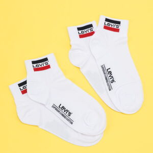 Ponožky Levi's ® 2Pack Mid Cut Sport Logo biele