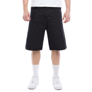 Mass Denim Shorts Jeans Slang baggy fit black rinse - W 36