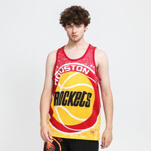 Dres Mitchell & Ness NBA Jumbotron Mesh Tank Rockets žltý / červený / biely