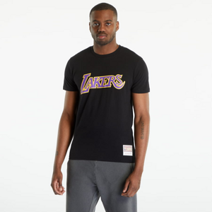 Tričko s krátkym rukávom Mitchell & Ness NBA Team Logo Tee Lakers Black/ Black