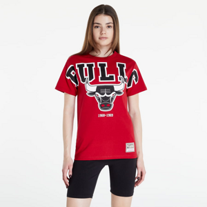Dámske tričko Mitchell & Ness Womens Logo SS Tee Chicago Bulls červené