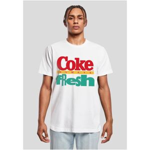 Mr. Tee Coca Cola 90's Logo white - XXL