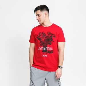 Tričko s krátkym rukávom Neige Roses Tee červené
