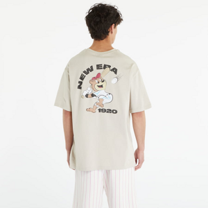 Tričko s krátkym rukávom New Era Character Graphic Oversized Cream T-Shirt UNISEX Stone/ Black
