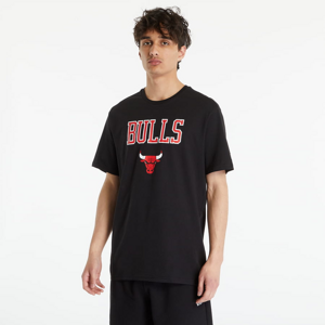Tričko s krátkym rukávom New Era Chicago Bulls NBA Team Logo Black T-Shirt Black/ Front Door Red
