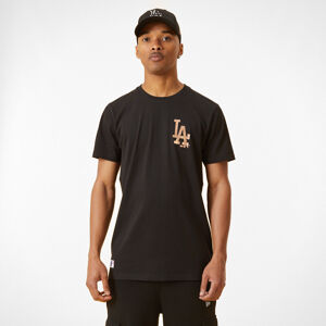 Pánske tričko New Era LA Dodgers Metallic Logo Black T-Shirt