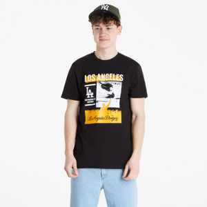Tričko s krátkym rukávom New Era LA Dodgers Photo Print Black T-Shirt Černé