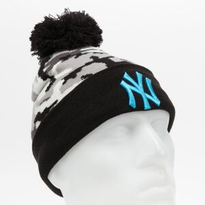 Zimná čiapka New Era MLB Mens Camo Crown Cuff Knit camo čierny / šedý / biely