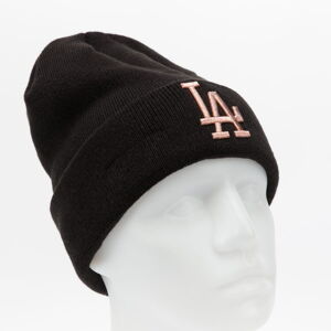 Zimná čiapka New Era MLB Wmns Metallic Logo Cuff Knit LA čierny