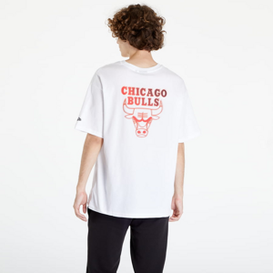 Tričko s krátkym rukávom New Era NBA Neon Fade Tee Chicago Bulls Bílé