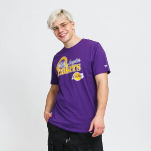 Tričko s krátkym rukávom New Era NBA Throwback Graphic Tee LA Lakers fialové