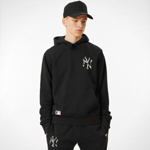Mikina New Era New York Yankees Logo Infill Black Hoodie