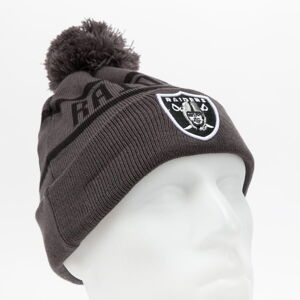 Zimná čiapka New Era NFL Jake Cuff Knit Raiders tmavošedý / čierny