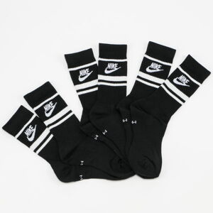 Ponožky Nike 3 Pack Crew NSW Essential Stripe čierne / biele