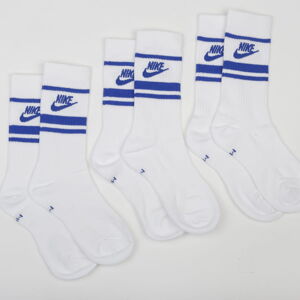 Ponožky Nike 3 Pack Crew NSW Essential Stripe biele / modré