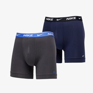 Nike Cotton Strech Boxer Brief 2-Pack Šedé/Navy