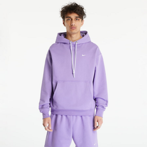 Mikina Nike Solo Swoosh Men's French Terry Pullover Hoodie Space Purple/ White