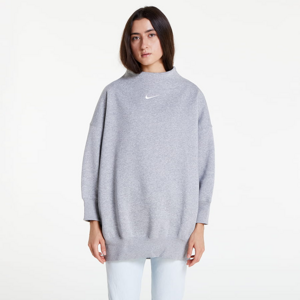 Dámska mikina Nike Sportswear Phoenix Fleece Oversized Mock-Neck 3/4-Sleeve Sweatshirt šedé / žlté