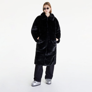 Jesenná bunda Nike Sportswear Women's Faux Fur Long Jacket Black/ Dk Smoke Grey/ Sail