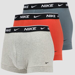 Nike Trunk 3Pack oranžové / melange šedé / tmavošedé