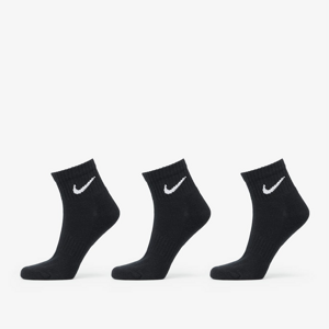 Ponožky Nike Everyday Cushioned Training Ankle Socks 3-Pack Black/ White