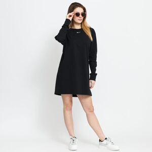 Šaty Nike W NSW Essential Dress LS čierne