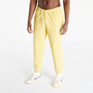 Tepláky NikeLab Solo Swoosh Men's Fleece Pants Saturn Gold/ White