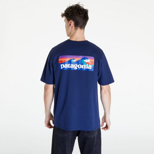 Tričko s krátkym rukávom Patagonia Boardshort Logo Pocket Responsibili-Tee Stone Blue