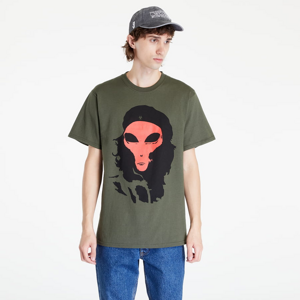 Pánske tričko PLEASURES Alien T-Shirt Olive