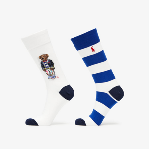 Ponožky Polo Ralph Lauren Bear Socks 2 pairs biele / modré