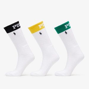 Ponožky Polo Ralph Lauren Poly Color Blend Socks 3-Pack White/ Multicolor