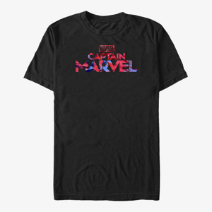 Queens Captain Marvel: Movie - Capt Marvel Logo Tie-Dye Unisex T-Shirt Black
