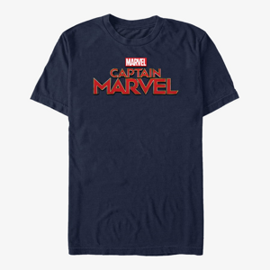 Queens Captain Marvel: Movie - Captain Marvel Film Logo Unisex T-Shirt Navy Blue