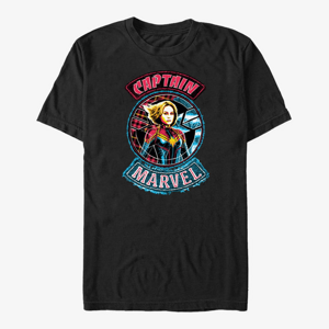 Queens Captain Marvel: Movie - Marvel Patches Unisex T-Shirt Black
